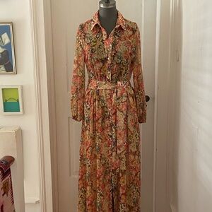 MANGO MNG Floral dress Large